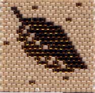 Delica Beads Woven in a Peyote Pattern